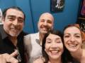 Stella Baez y Ernesto Balmaceda con Giulia Galante e Matteo Piscitelli
